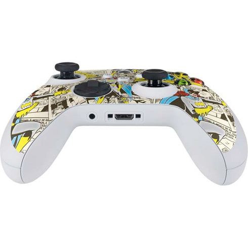 DC Comics Batman Batgirl Vintage Action pose pattern Xbox Series S Controller Skin
